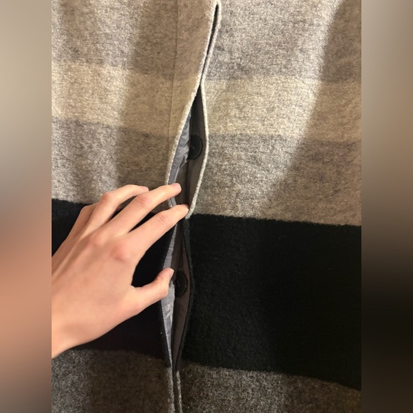 Talbots Striped Wool Blend Coat - Picture 4 of 7